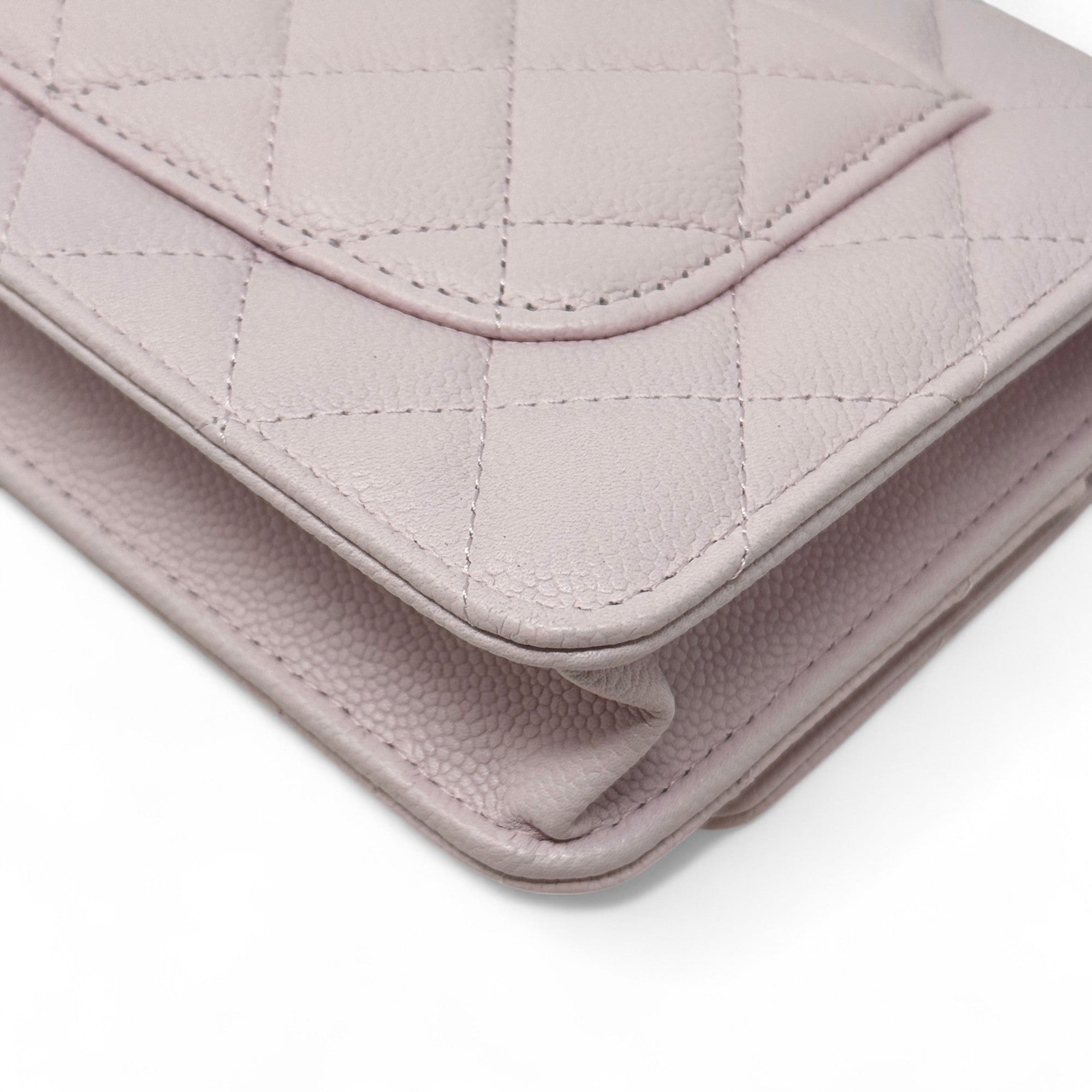 Chanel Pink Quilted Caviar Leather Wallet On Chain Crossbody Bag for Women - Perfect for Parties, Date Nights & Everyday Use