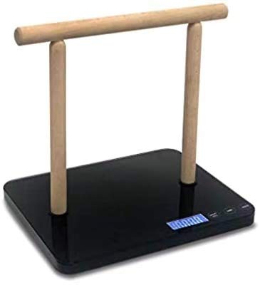 **Digital Pet Bird Scale - 0.05oz Accuracy, 70oz Capacity with Perch - Easy Clean Black Glass Platform for Parrots & Macaws | Perfect for Training, Health Monitoring & Avian Care**