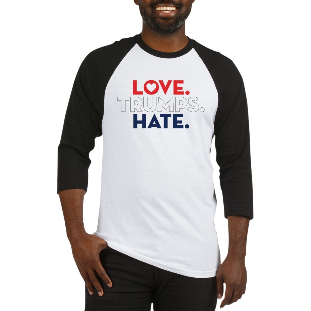 Love Trumps Hate Baseball Jersey - Unisex Baseball Shirt for Men & Women - Comfortable & Stylish for Sports, Games & Political Events