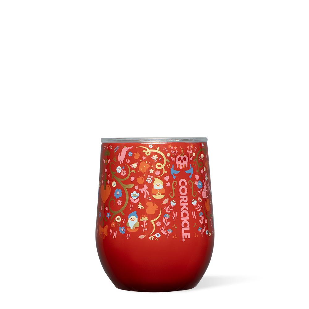 Disney Princess Stemless Wine Glass - Elegant 15oz Cup for Kids & Adults - Perfect for Birthday Parties, Disney Themed Events & Home Decor