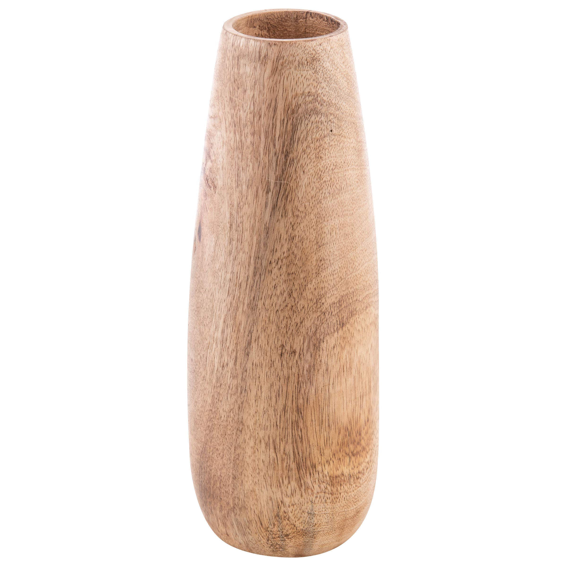 Natural Wood Vase - Handcrafted Small Wooden Vase for Home Decor, Wedding Centerpiece & Boho Style Room Decoration | Perfect for Flowers, Dried Arrangements & Tabletop Display