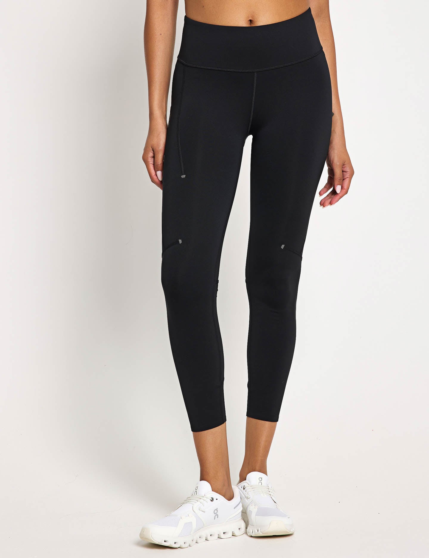 High-Performance 7/8 Workout Tights for Women - Black | Moisture-Wicking & Stretchy Yoga Pants for Running, Gym & Activewear