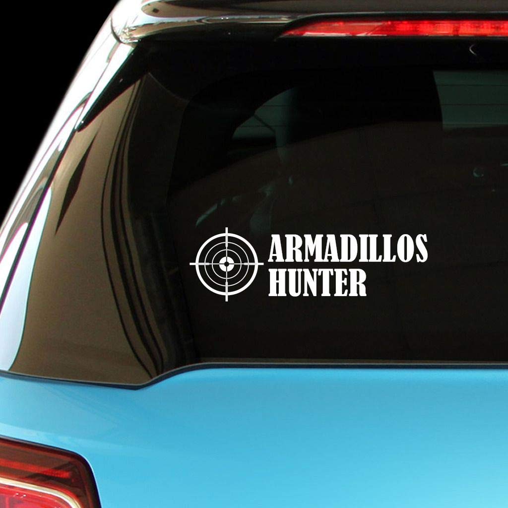 Armadillos Hunting Decal - Premium Vinyl Sticker for Cars, Laptops & Walls - Perfect for Outdoor Enthusiasts & Hunting Lovers