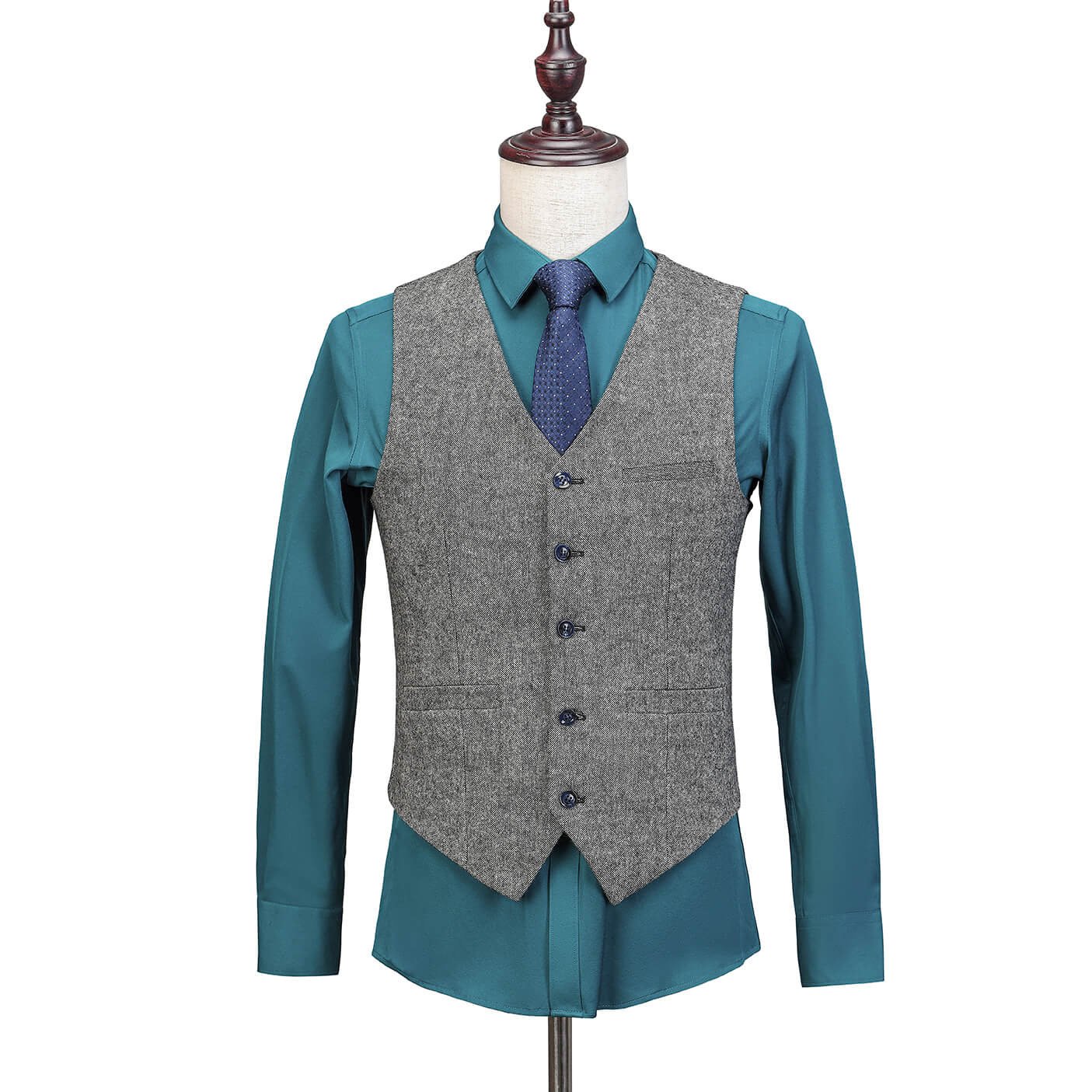 Men's Gray Cotton Linen Slim Fit Single Breasted Blazer - Formal Wedding Suit Jacket for Groomsmen | Business, Office & Special Occasion Wear