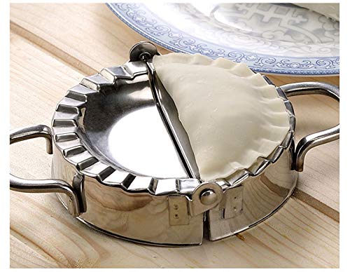 Stainless Steel Dumpling Maker Set - Professional Dumpling Molds & Wrapper Press for Homemade Dumplings, Potstickers, Gyoza - Perfect for Asian Cooking, Family Meals & Party Food Prep