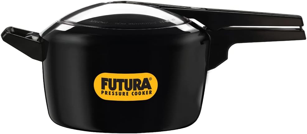 Hawkins Futura 5L Hard Anodized Aluminum Pressure Cooker - Fast & Safe Cooking for Soups, Stews & Indian Dishes | Perfect for Home Kitchens & Meal Prep