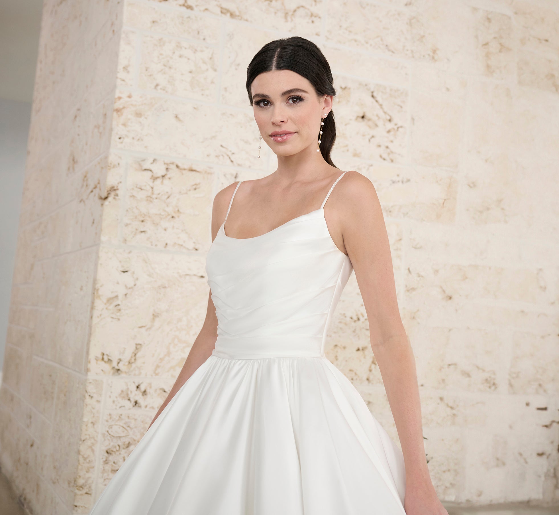 Ivory Satin Ball Gown - Elegant Formal Dress for Prom, Wedding & Evening Events