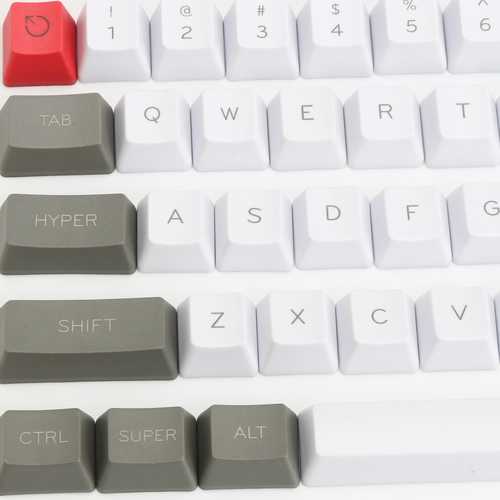 61 Key ANSI Layout OEM Profile PBT Thick Keycaps for 60% Mechanical Keyboard - Durable & Customizable for Gaming, Typing & Office Work
