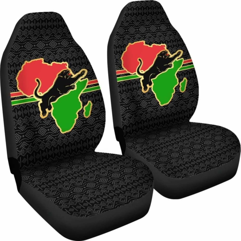 Premium African Panther Print Car Seat Covers - Universal Fit for Cars, Trucks & SUVs (Model 3912-153908) | Stylish Protection for Road Trips & Daily Commutes