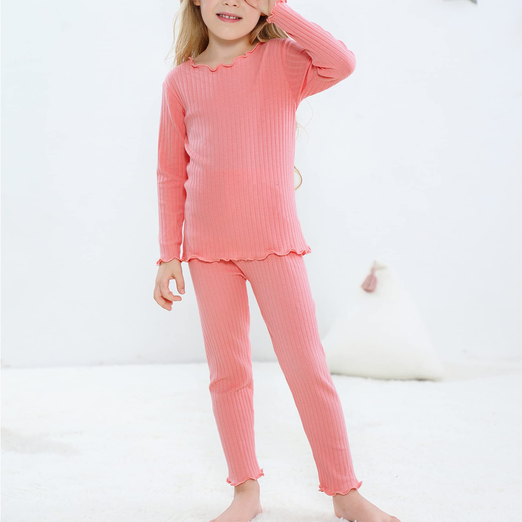 Zando Toddler Thermal Underwear Sets - Kids Base Layer Winter Warm Long Johns for Boys & Girls - Perfect for Cold Weather Play, Snow Days & Winter Outdoor Activities