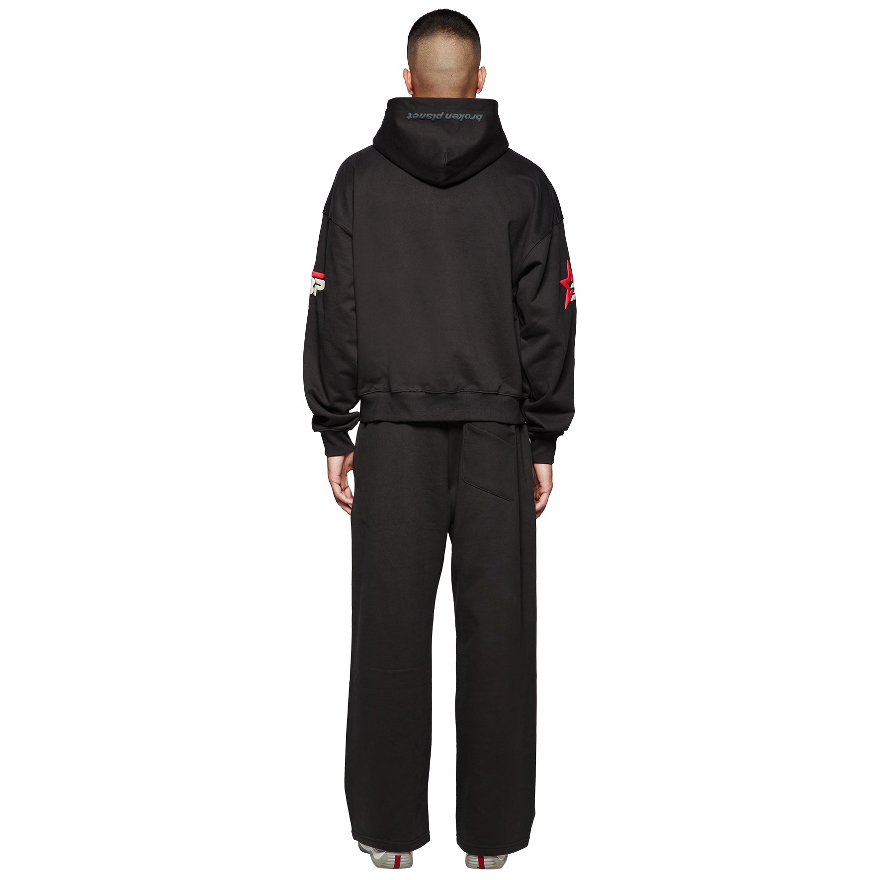 Broken Planet Performance Zip Up Hoodie - Soot Black | Stylish & Comfortable for Gym, Running & Casual Wear