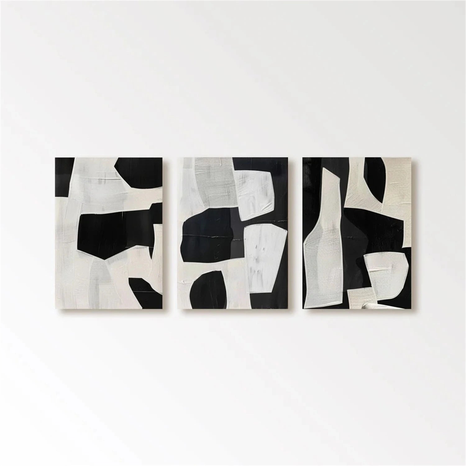 Abstract Tranquility Set of 3 Wall Art Paintings - Modern Minimalist Canvas Prints for Living Room, Bedroom & Office Decor - #WS211