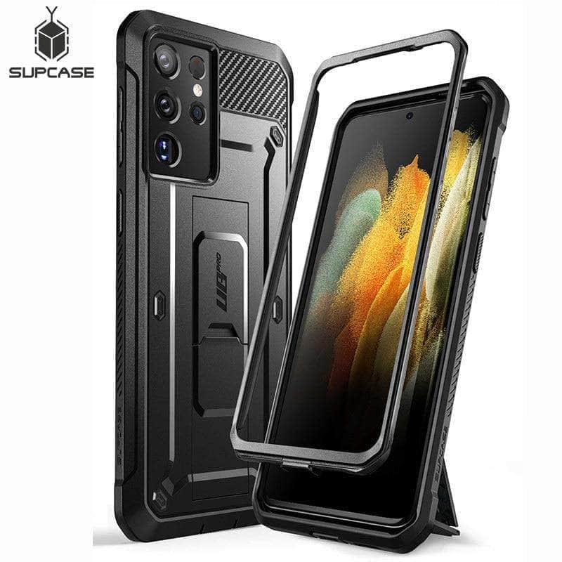 Samsung Galaxy S21 Ultra UB Pro Full Body Holster Case - Shockproof Protective Cover with Belt Clip for Outdoor, Work & Active Lifestyle