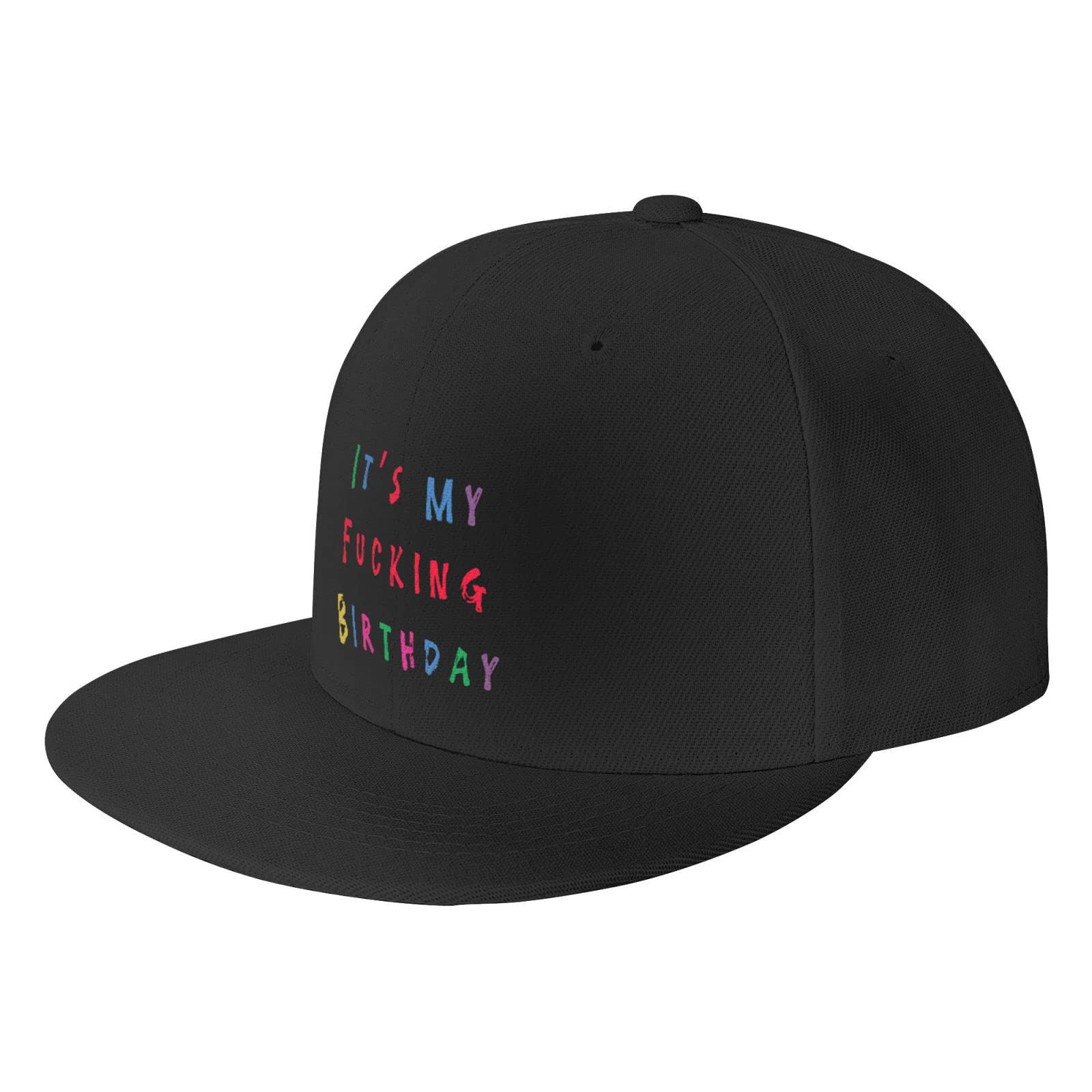 Classic Snapback Hat - Adjustable Flat Bill Hip Hop Cap in Black | Perfect for Birthday Gifts, Streetwear & Urban Fashion