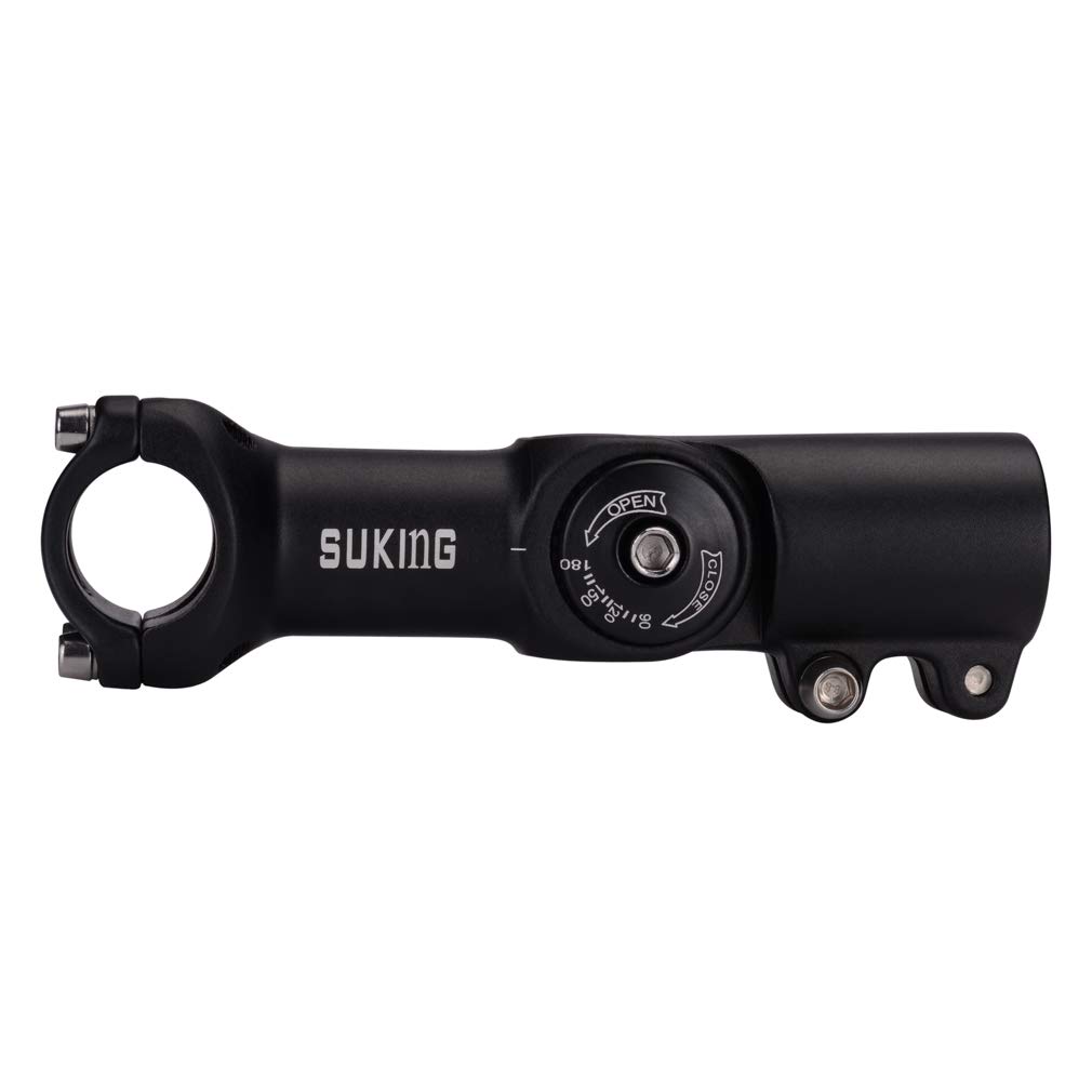 FOMTOR 31.8mm Adjustable Bike Stem 0-90 Degree 80mm MTB Handlebar Stem for Mountain Bike, Road Bike, Fixed Gear & BMX - Perfect for Commuting, Trail Riding & Urban Cycling