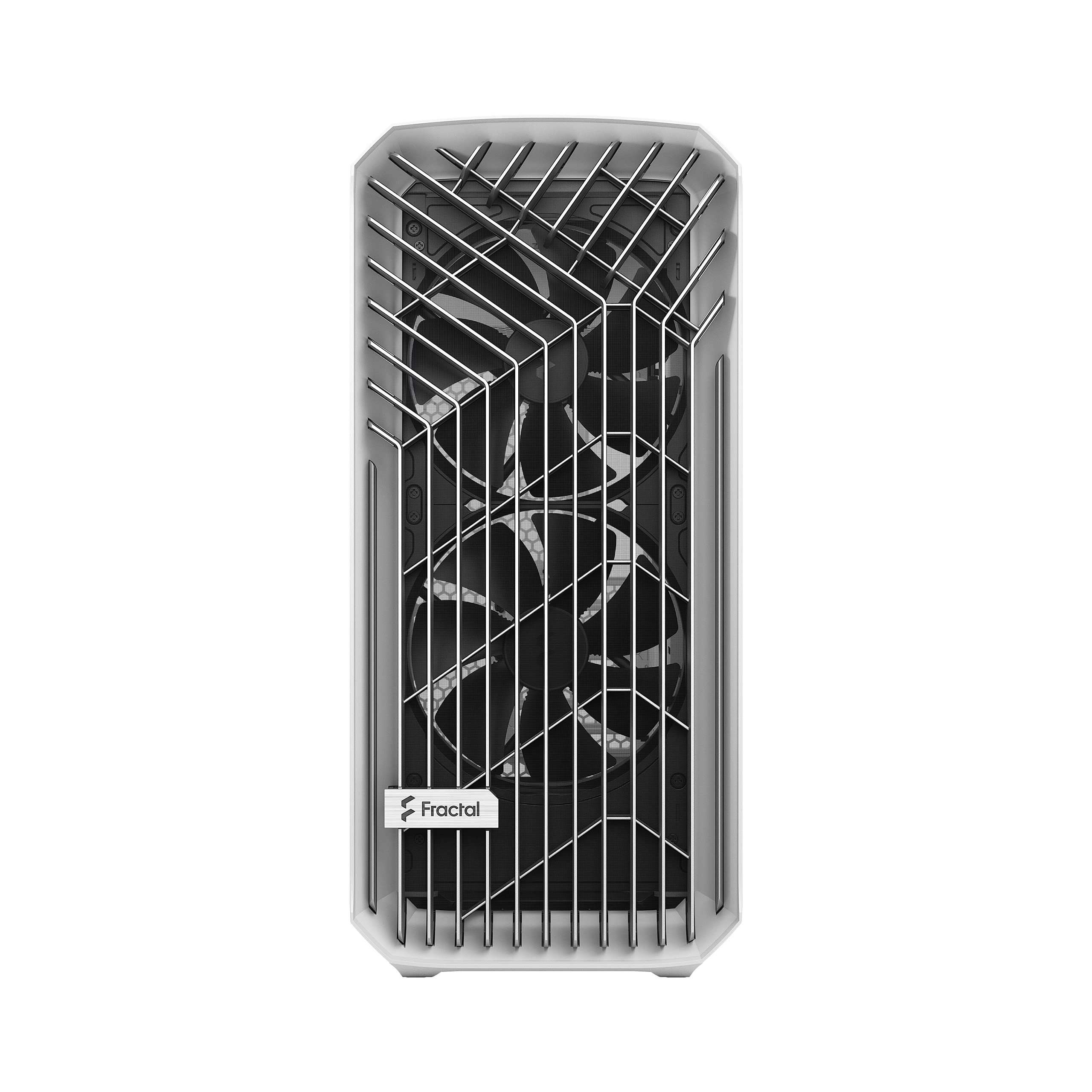 Fractal Design Torrent White E-ATX High Airflow PC Case with Tempered Glass Window - Mid Tower Gaming Computer Case for High-Performance Builds & RGB Setup