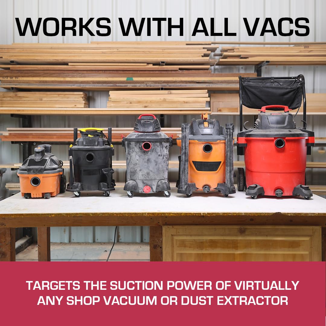 Mullet ThirdHand Dust Collection Boom Arm with Shop Vac Base - Dust Extraction System for Woodworking, DIY Projects & Workshop Cleanup