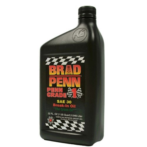 Brad Penn 009-7120 30W-12PK Engine Break-in Oil - 1 Quart Bottle (Case of 12) | High Performance Motor Oil for New Engine Break-in & Rebuilds | Ideal for Classic Cars, Muscle Cars & Racing Engines