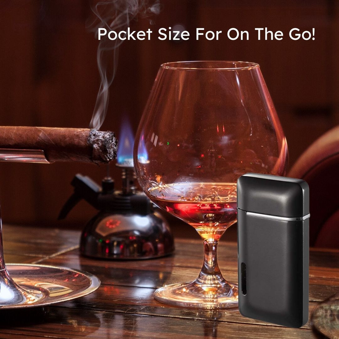 Premium Visol Nevis Dual Torch Cigar Lighter - Matte Black Finish | Windproof Butane Lighter for Cigars, Cigarettes & Outdoor Use | Perfect for Smoking Enthusiasts & Gifts