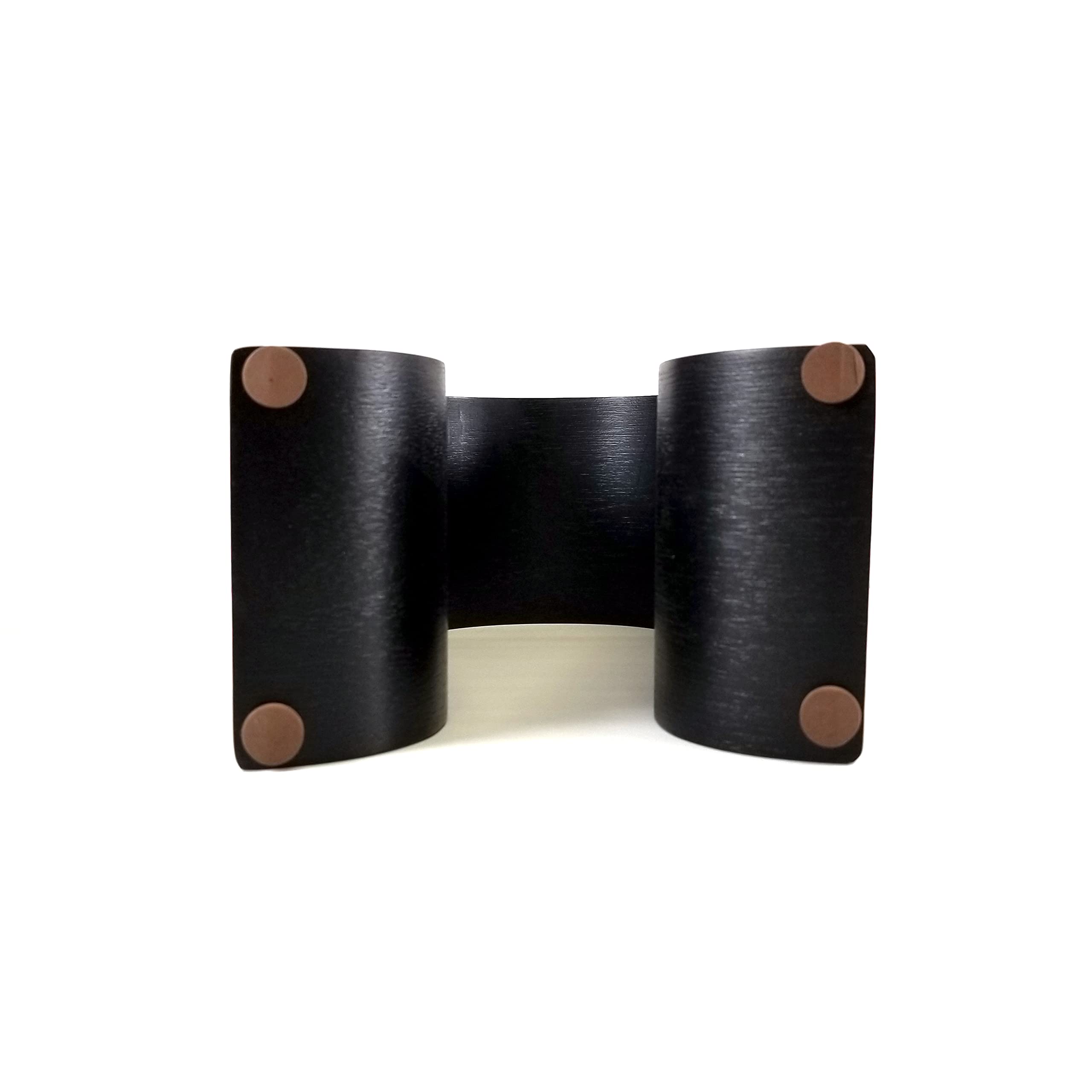 Premium Dekoni Audio Black Wooden Headphone Stand - Elegant Desk Organizer for Gaming Headsets & Studio Headphones | Perfect for Home Office, Gaming Setup & Audio Workstations