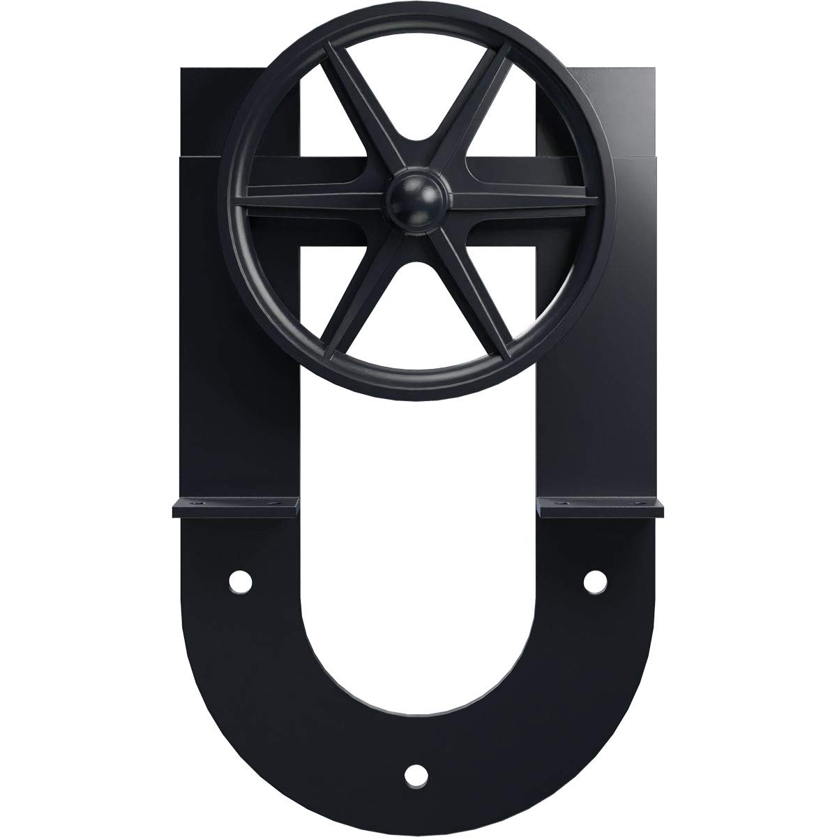 Premium Wagon Wheel Horseshoe Roller for Barn Doors - 1 3/4