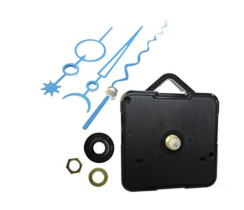 DIY Clock Movement Mechanism Kit - Quartz Clock Parts & Accessories for Wall Clocks, Watch Repair & Replacement with Wavy Hands - Perfect for Home Decor, Craft Projects & Clock Restoration