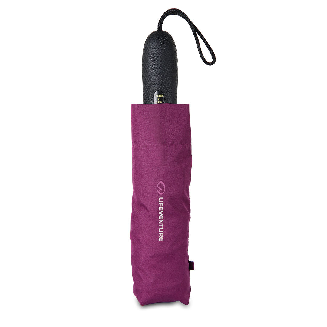 Lifeventure Medium Trek Umbrella - Lightweight & Windproof Travel Umbrella for Hiking, Camping & Outdoor Adventures - Perfect for Backpacking, Travel & Daily Commute