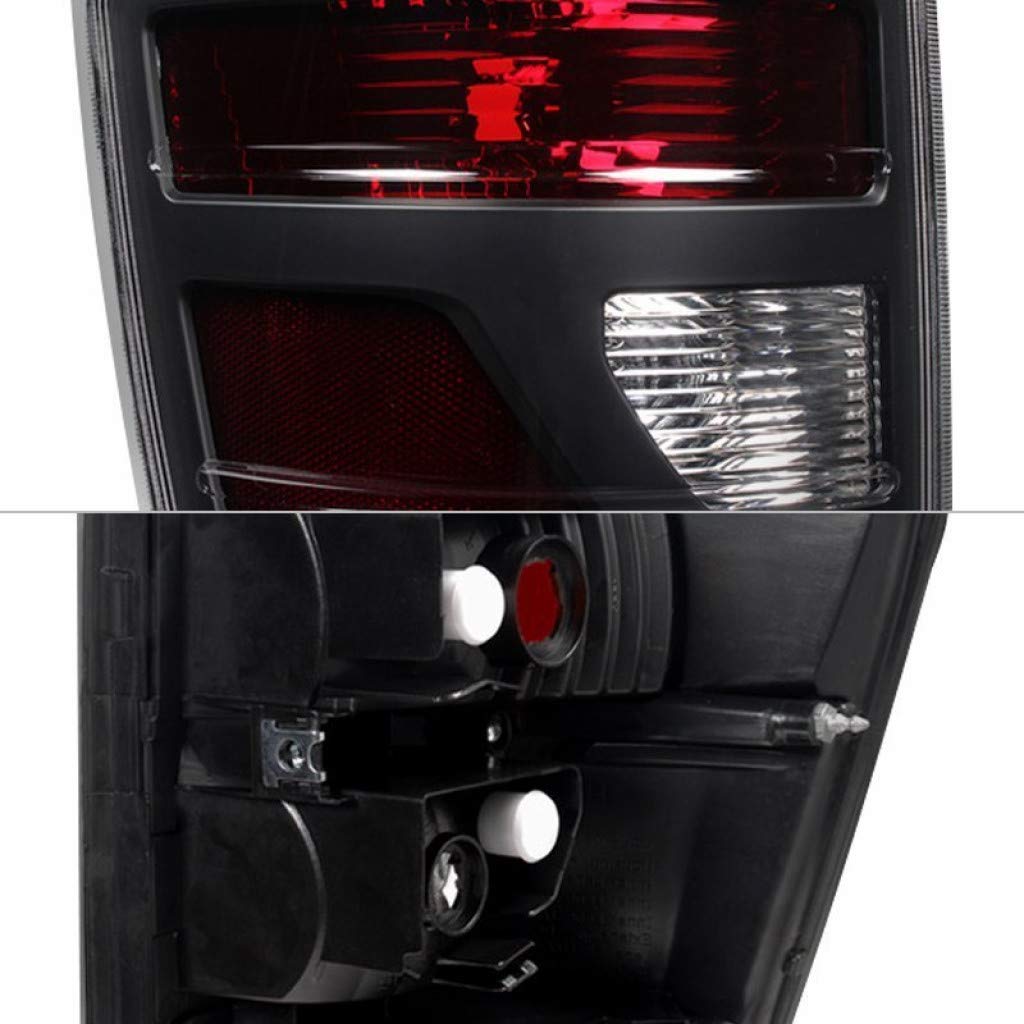 Xtune Red Smoked Tail Lights Pair for 2006-2008 Honda Ridgeline Pickup Truck - Replacement Parts (Model 9033193) | Enhance Safety & Style for Night Driving & Off-Road Adventures