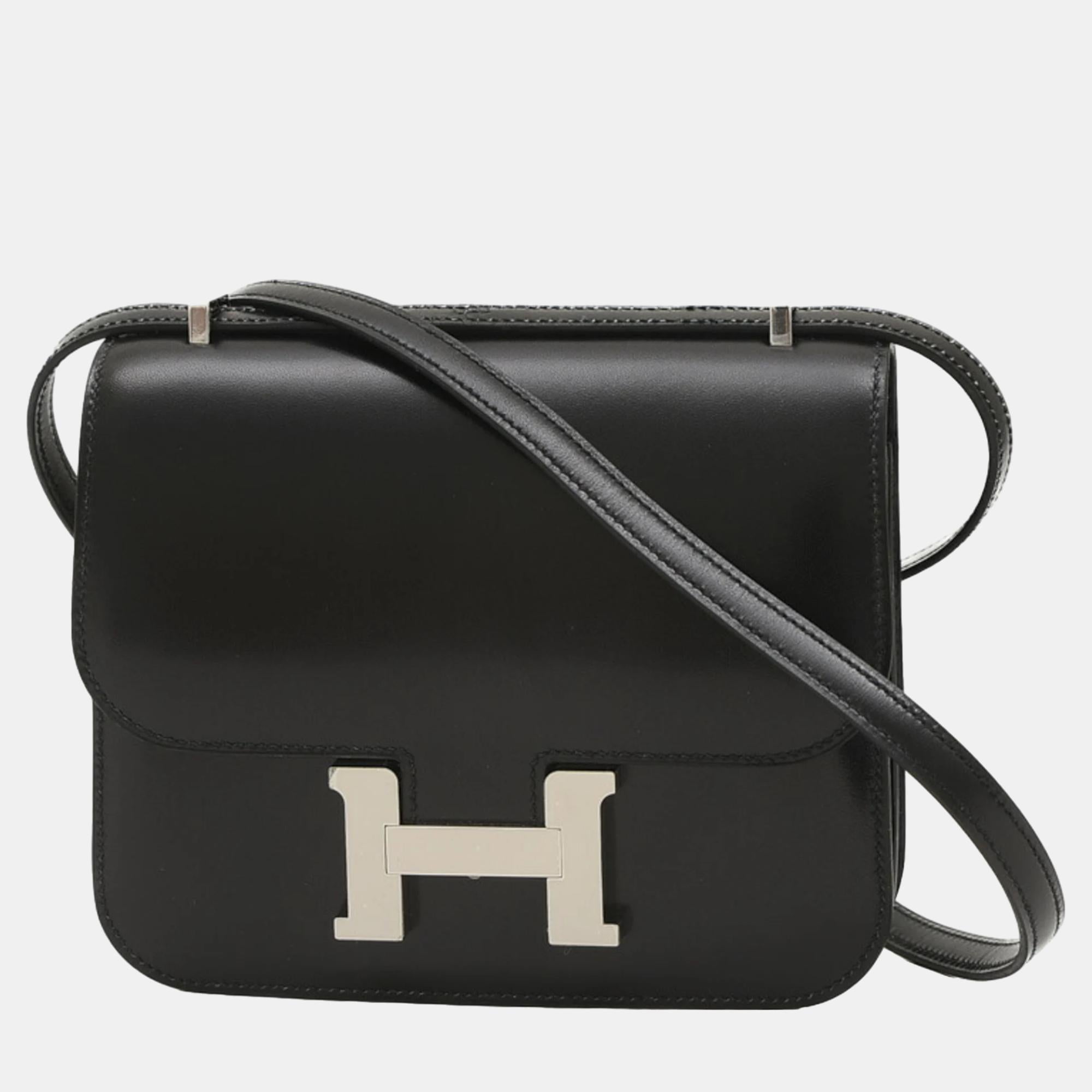 Black Box Calf Constance 18 Miroir Bag - Luxury Hermès Handbag for Women | Perfect for Evening Events, Parties & Special Occasions