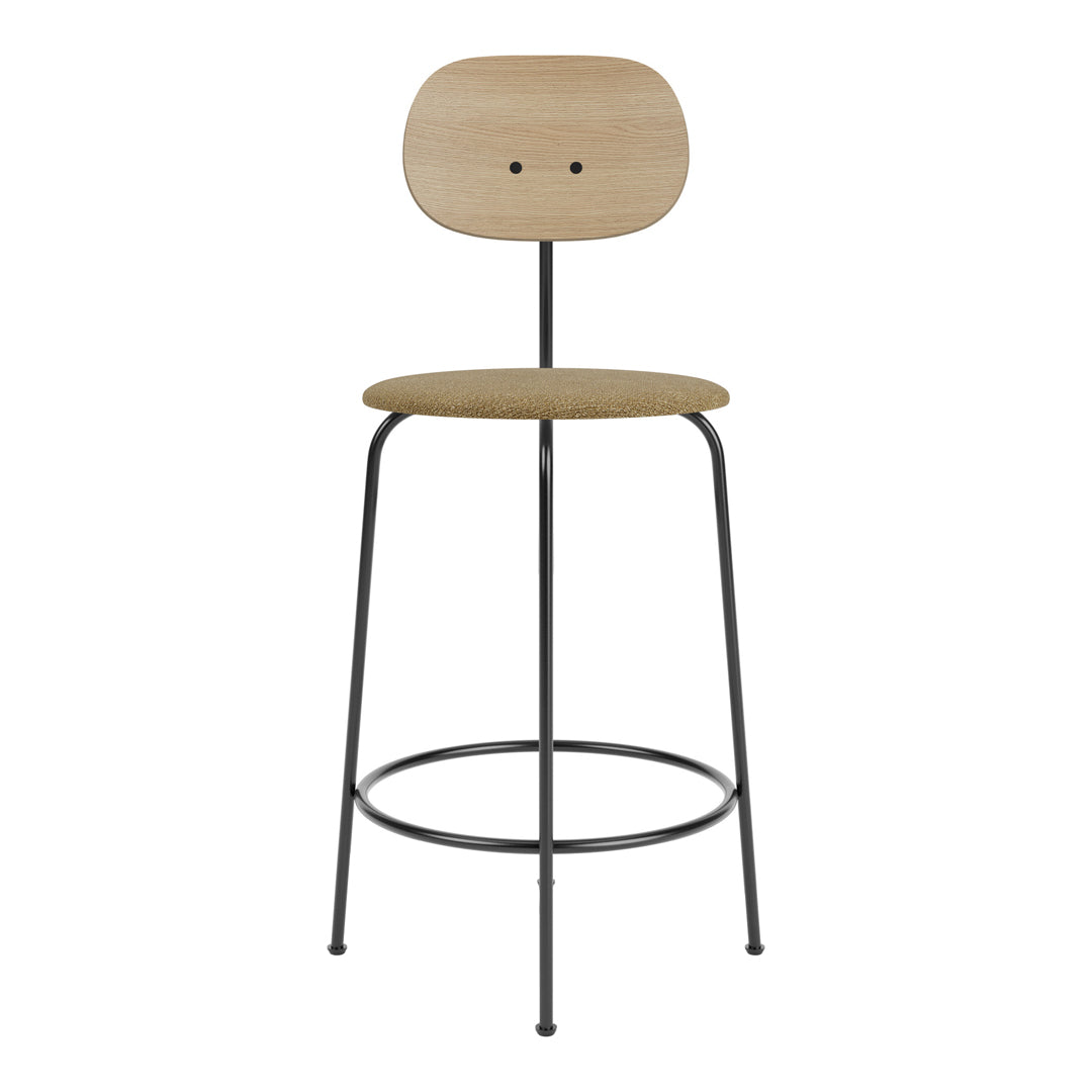 Afteroom Counter Chair Plus - Modern Upholstered Bar Stool for Kitchen Island, Breakfast Nook & Home Bar | Comfortable Seat with Premium Fabric | Contemporary Dining & Lounge Furniture