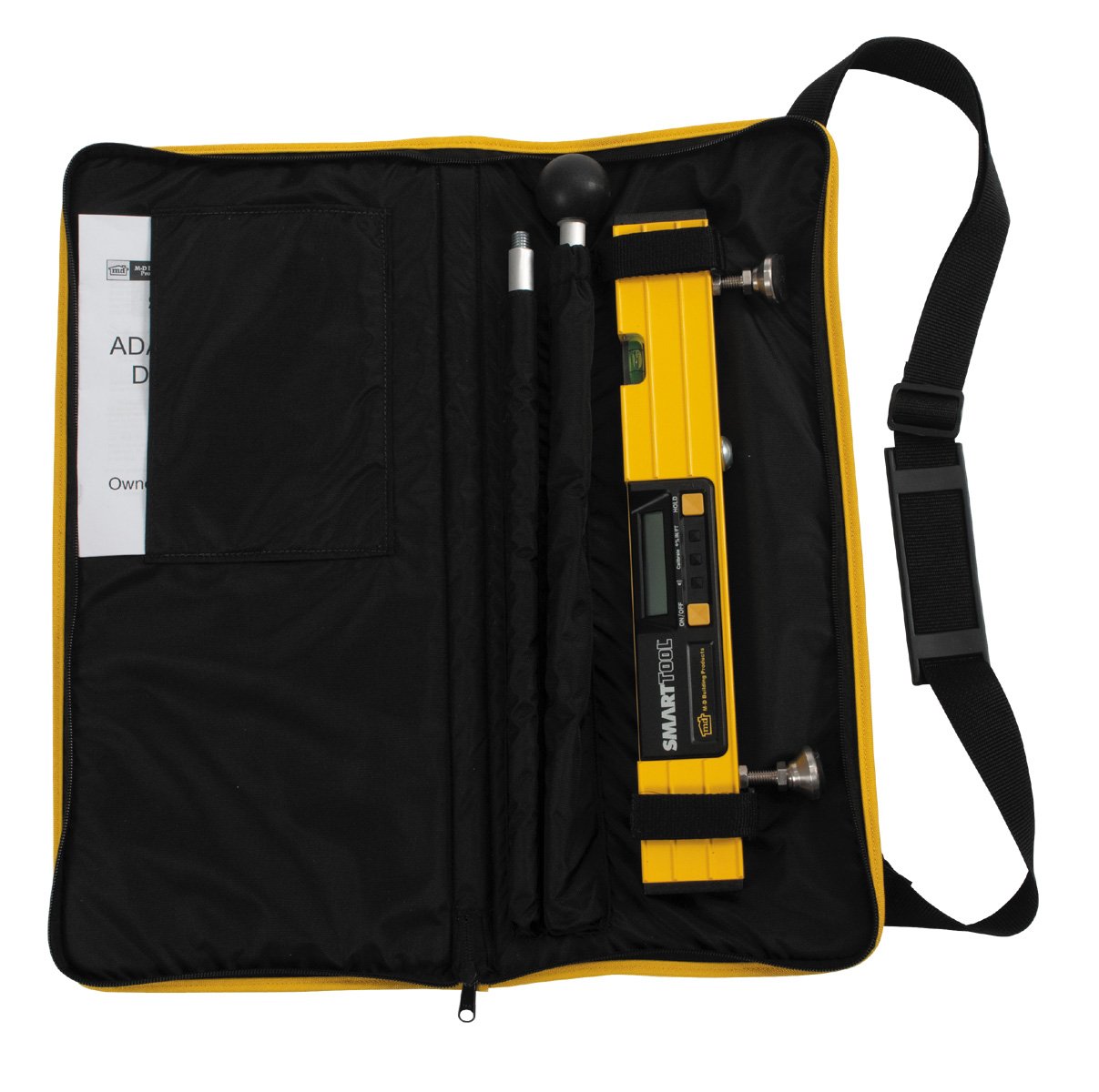 M-D Building Products 93975 Smart Tool Adam Digital Slope Walker with Carrying Case - Digital Inclinometer for Roofing, Construction & Landscaping - Perfect for Measuring Angles on Slopes and Roofs