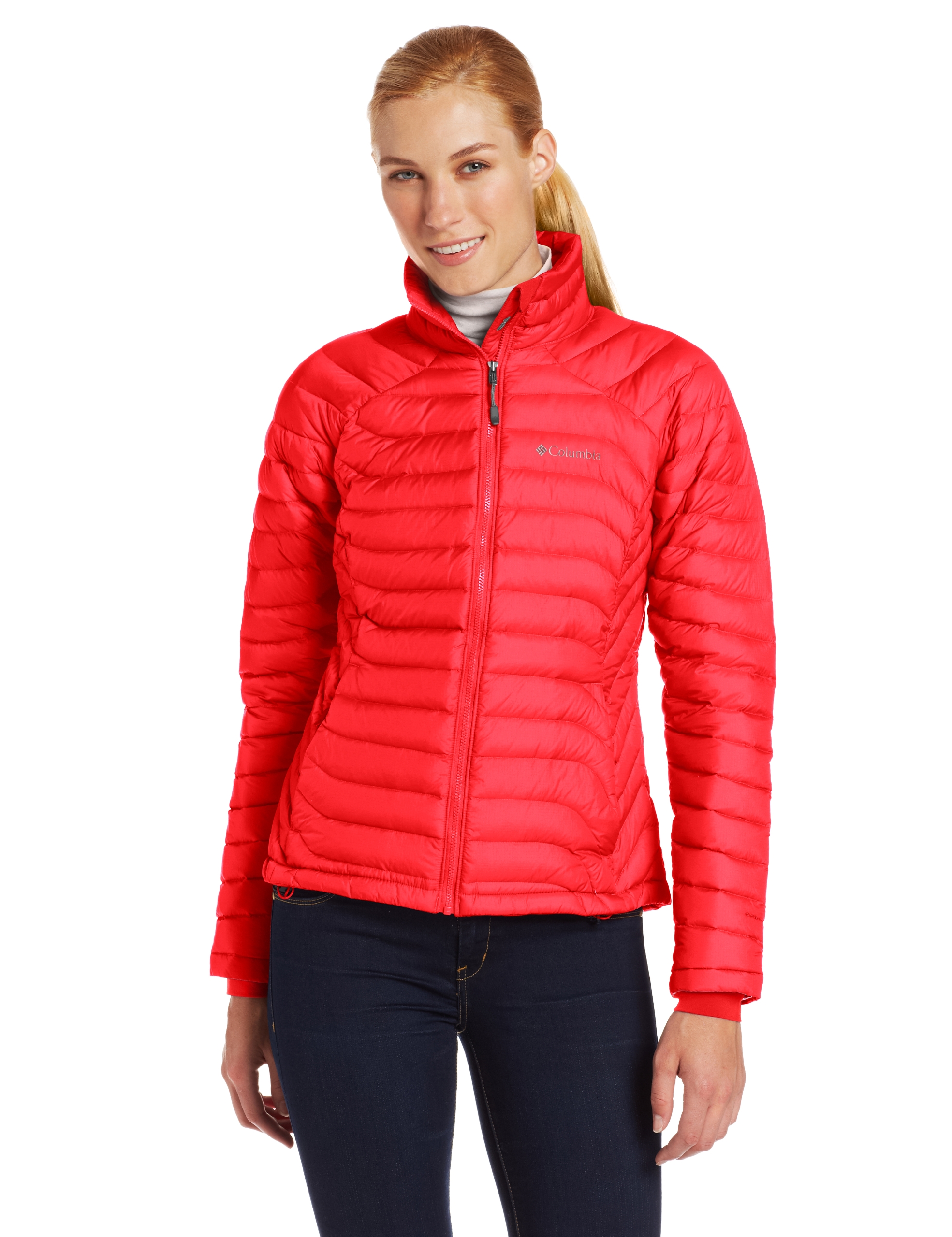 Columbia Women's Power Down Jacket - Lightweight Waterproof Winter Coat for Hiking, Skiing & Outdoor Activities