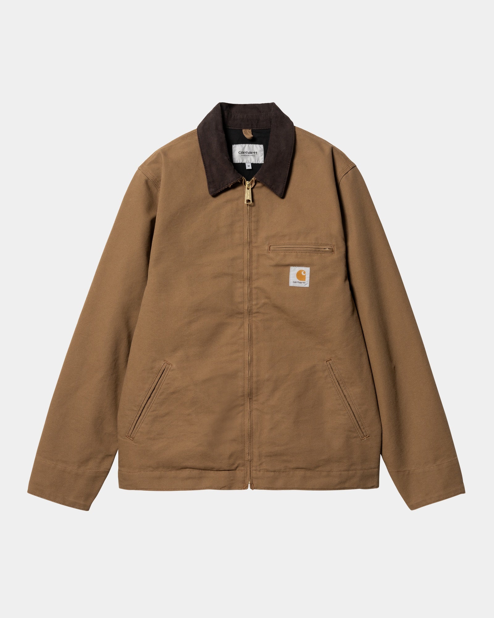Men's Detroit Jacket - Spring Lightweight Bomber Jacket in Hamilton Brown/Tobacco (Rinsed) | Vintage Style Outerwear for Casual Wear, Travel & Outdoor Activities