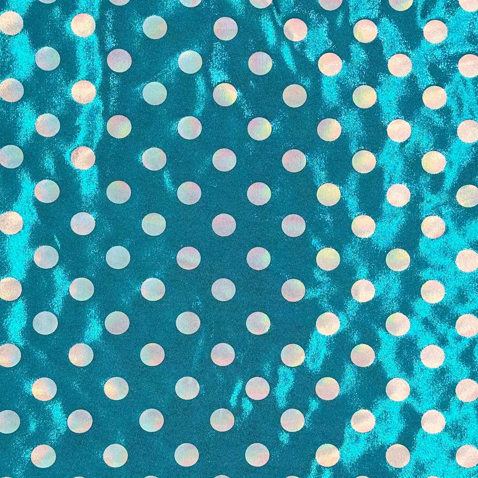 Holographic Fog Foil Spandex Fabric - Stretchable & Shiny Material for Dance Costumes, Swimwear, and Performance Outfits