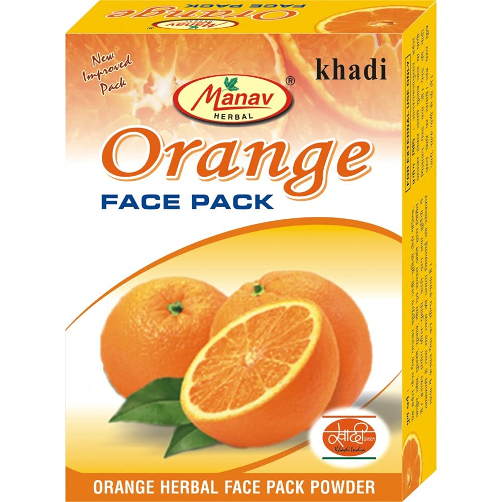 Best Ayurvedic Orange Face Pack Powder for Glowing Skin - 100gm | Natural Brightening & Exfoliating Facial Scrub for Acne & Dark Spots | Perfect for Daily Skincare Routine & Spa Treatments