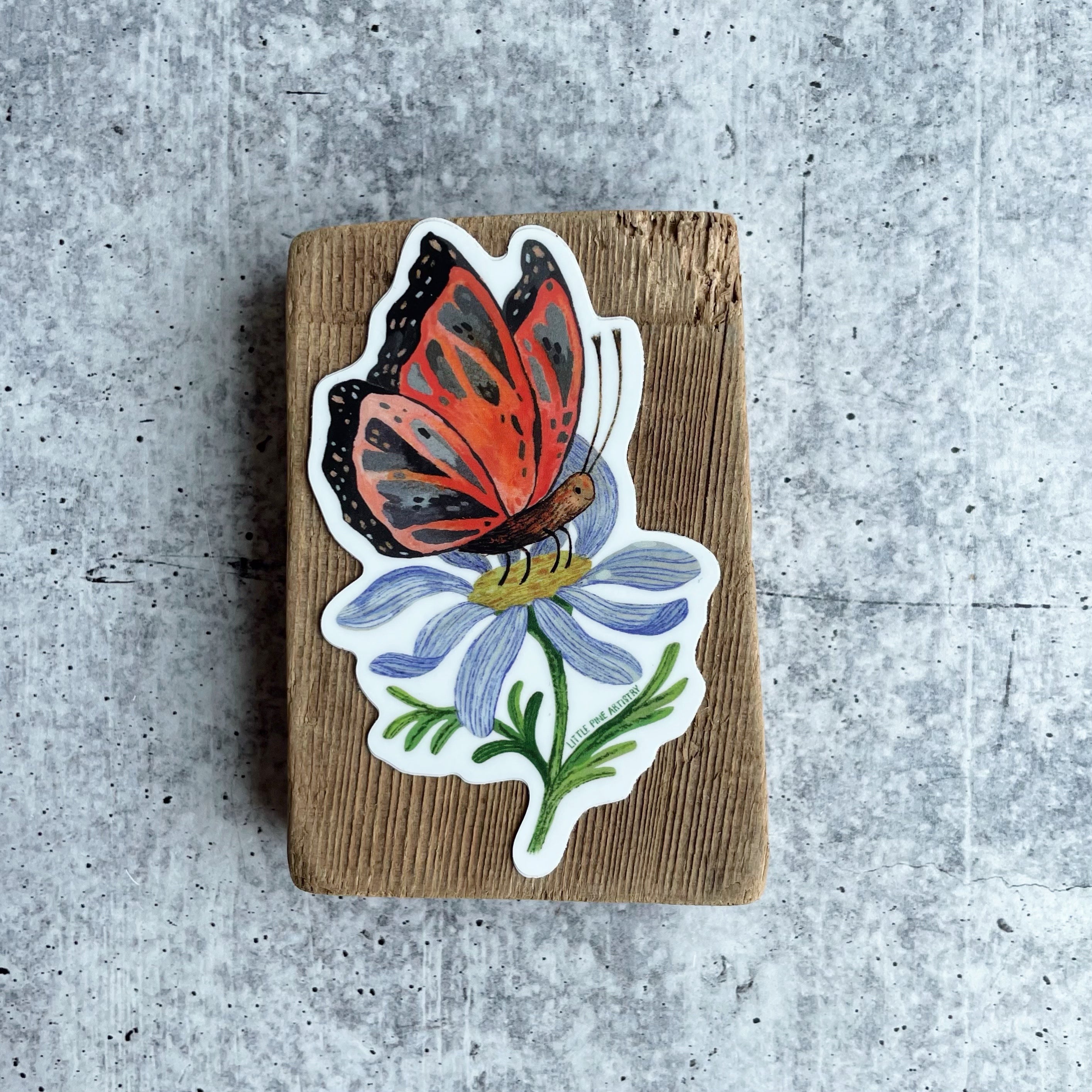 Butterfly Stickers for Scrapbooking, Journals & DIY Crafts - Colorful Vinyl Decals for Laptops, Water Bottles & Phone Cases