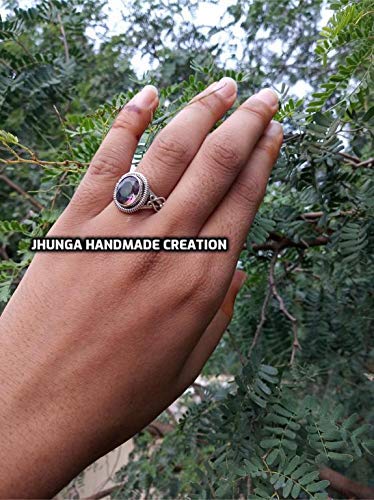 Genuine Rainbow Fire Mystic Topaz Ring - 925 Sterling Silver Vintage Engagement Ring - Handmade Fine Jewelry for Women - Perfect Bridesmaid Gift & Anniversary Present - Ideal for Weddings, Parties & Special Occasions