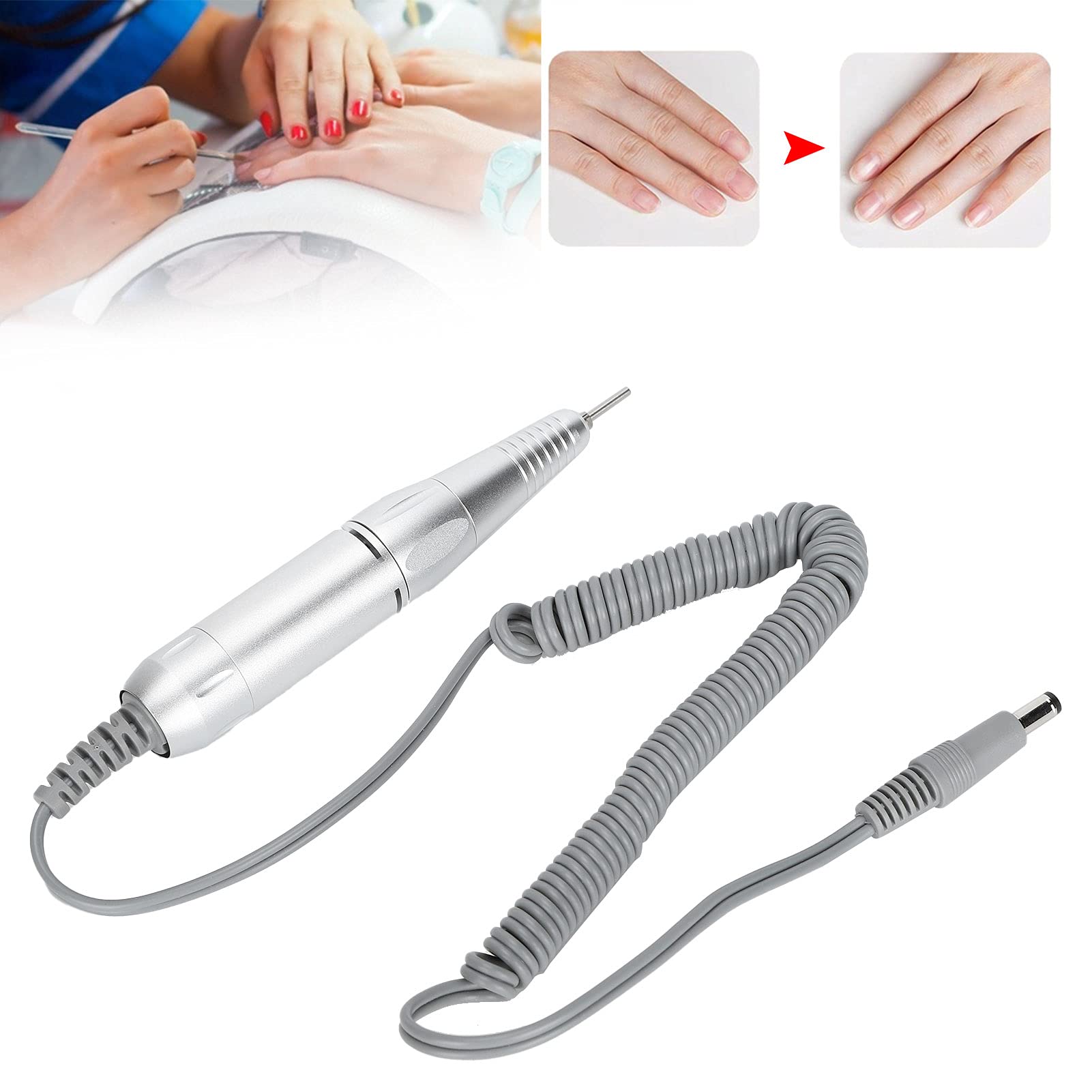 Professional Electric Nail Drill Handpiece - Replacement Handle for Nail Polishing Machine Grinder | Manicure & Pedicure Tool for Salon & Home Use | Perfect for Nail Art, Acrylics & Gel Extensions