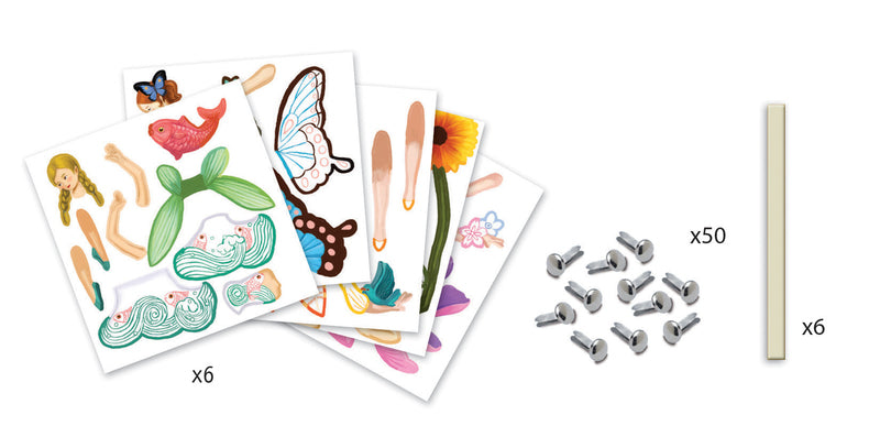 Enchanted Fairies Paper Puppets - DIY Craft Kit for Kids, Party Favors & Home Decor | Perfect for Birthday Parties, Classroom Activities & Creative Play