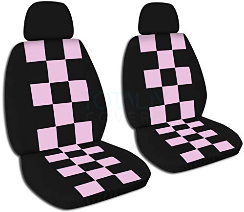 Black and Cute Pink Checkers