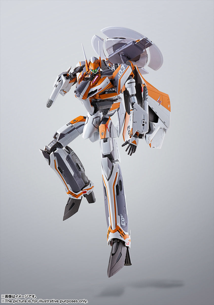 Bandai DX Chogokin Macross Delta VF-31E Siegfried Super Dimension Fortress Action Figure - Collectible Anime Model for Display & Play