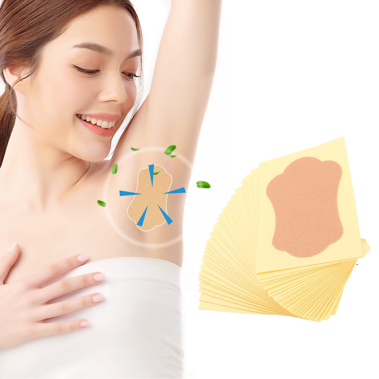 28-Pack Disposable Underarm Sweat Pads for Women & Men - Breathable, Soft, Odor-Absorbing Armpit Stickers - Concealed & Comfortable for Daily Use, Workouts, and Hot Weather