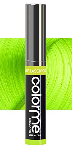 Colorme Root Touch Up Temporary Hair Mascara - Semi-Permanent Hair Dye for Gray Coverage & Regrowth Blending, Washes Out Easily (Lime Green) - Perfect for Quick Touch-Ups Between Salon Visits & Special Occasions