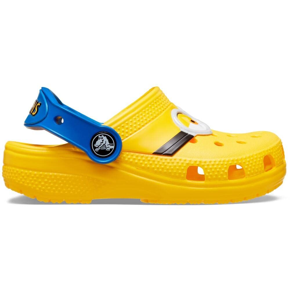 Crocs Unisex-Child Fun Lab Minion Clog | Lightweight Comfortable Kids Water Shoes | Perfect for Beach, Pool & Summer Play