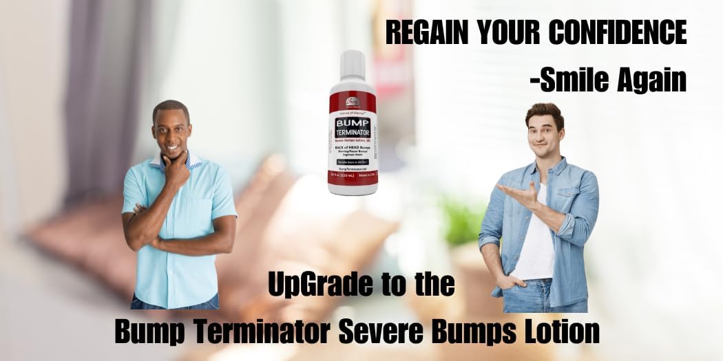 BUMP TERMINATOR - Best Razor Bumps & Ingrown Hair Treatment for Men & Women | Prevents & Soothes Bikini Bumps, Back of Head Bumps | 4 oz | Perfect for Post-Shave Care & Sensitive Skin Relief