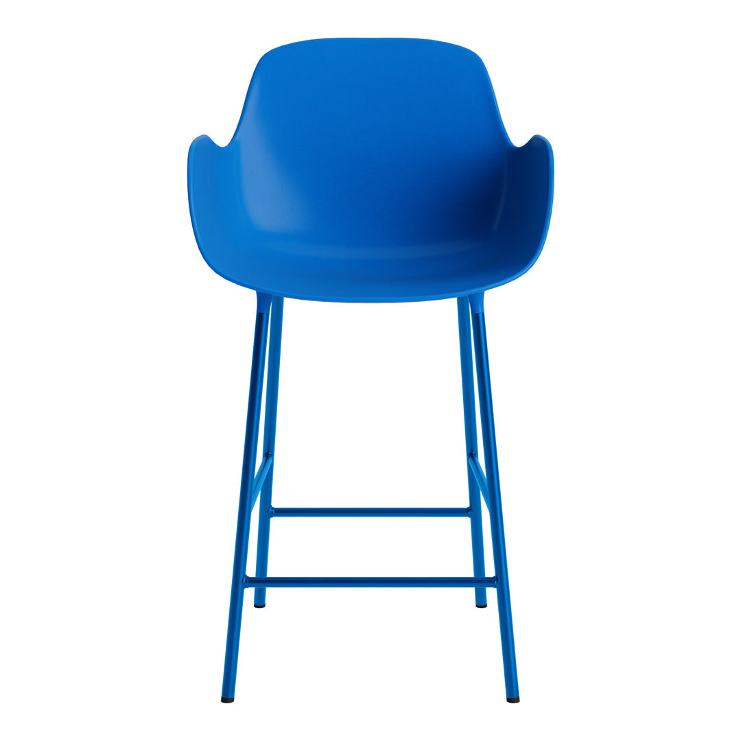 Modern Form Counter Armchair - Stylish Bar Stool for Kitchen Island, Breakfast Nook & Home Bar - Adjustable Height & Comfortable Seating for Dining & Entertaining
