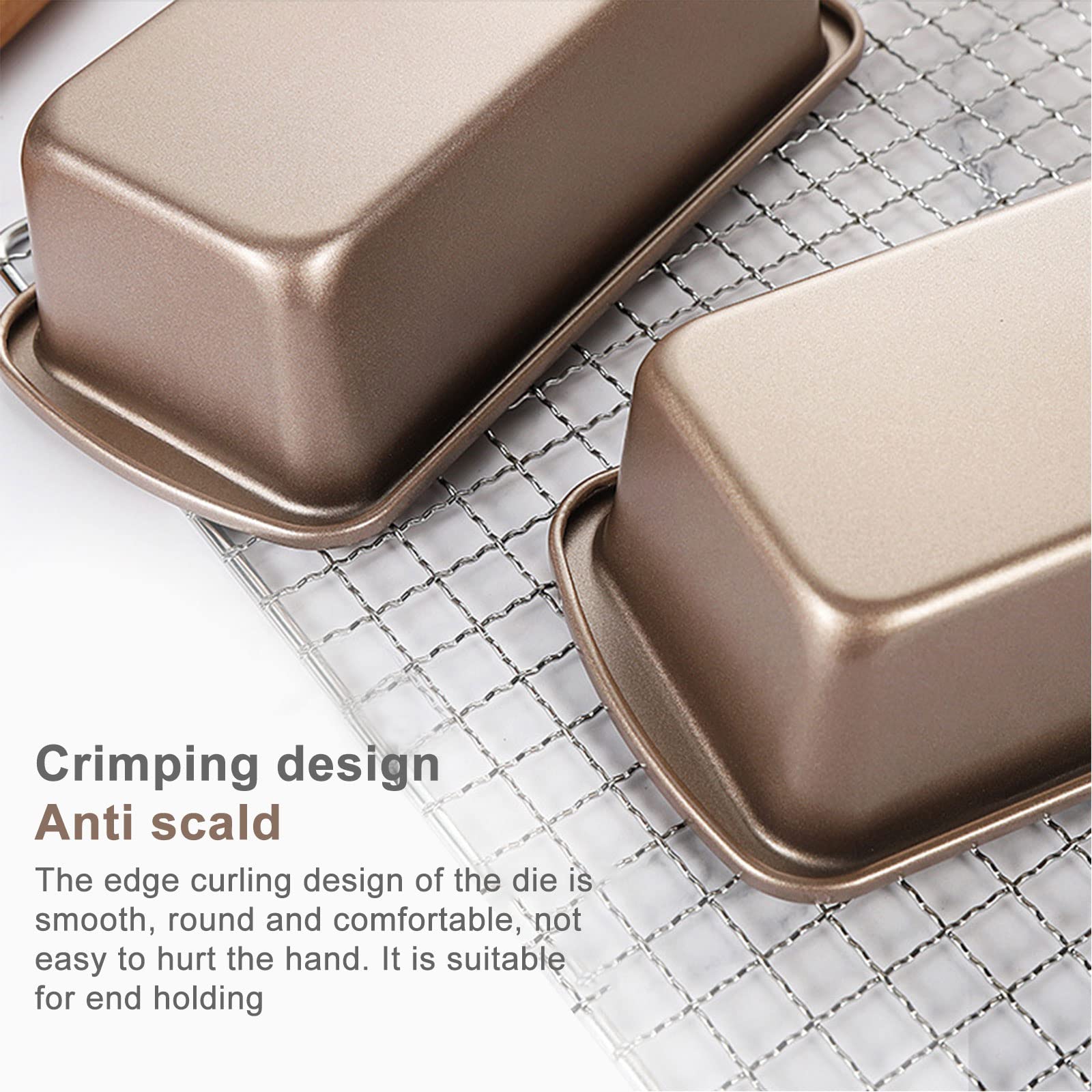 Nonstick Carbon Steel Bread Loaf Pan Set - 3-Piece Rectangular Baking Pans for Homemade Bread, Cakes & Toast | Oven-Safe Bakeware for Perfect Loaves, Mini Cakes & Cupcakes | Ideal for Home Bakers & Professional Kitchens