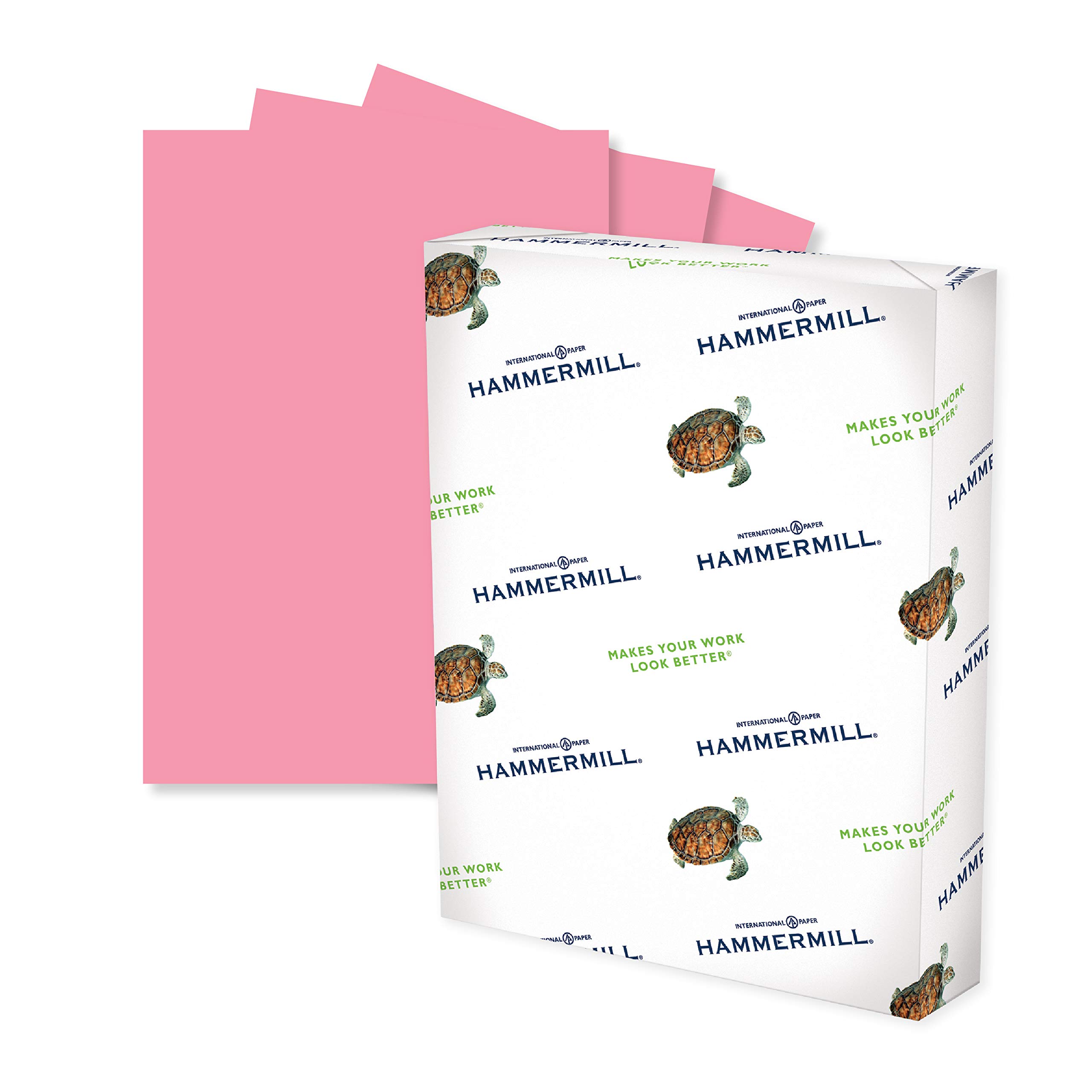 Hammermill 20 lb Cherry Colored Printer Paper, 8.5 x 11 Inches, 500 Sheets/Ream - Pastel Paper for Flyers, Invitations & Craft Projects - Made in USA (102210R)