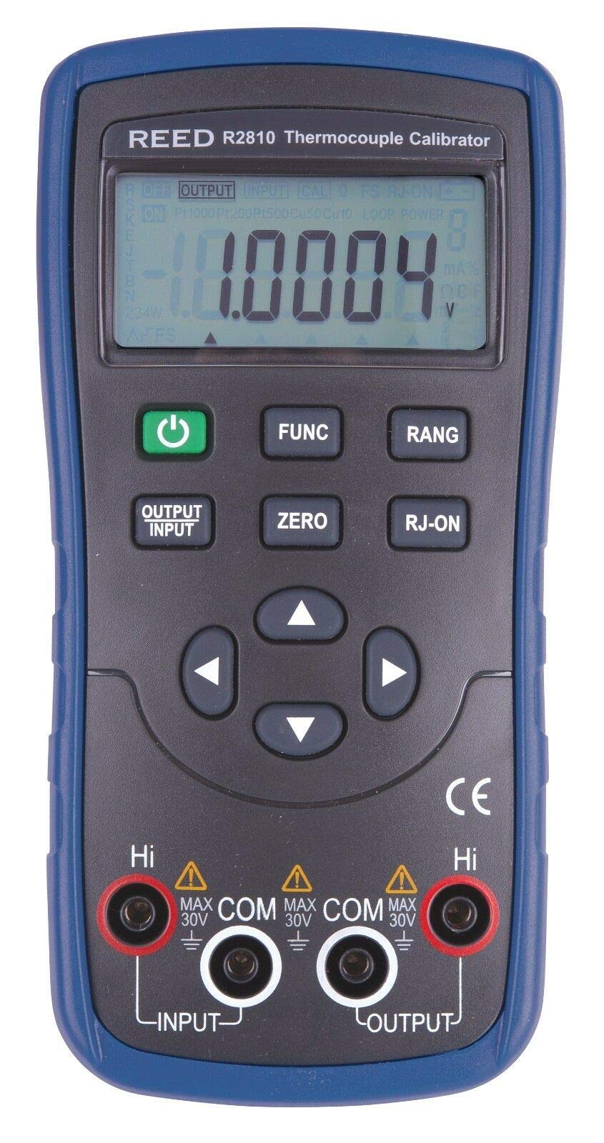 REED Instruments R2810 Thermocouple Calibrator - 8 Types (R, S, B, E, K, J, T, N) for Accurate Temperature Measurement - Perfect for HVAC, Industrial Maintenance & Laboratory Calibration