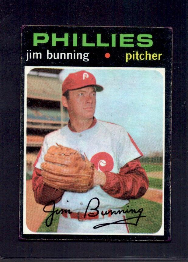 1971 Jim Bunning Topps #574 Philadelphia Phillies Baseball Card - Vintage MLB Collectible for Fans & Memorabilia Enthusiasts